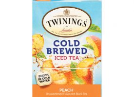 Twinings Cold Brew Iced Tea Bags, Peach, 0.07 oz Tea Bag, 20/Box