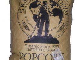 100% Organic White Popcorn 25 Lbs