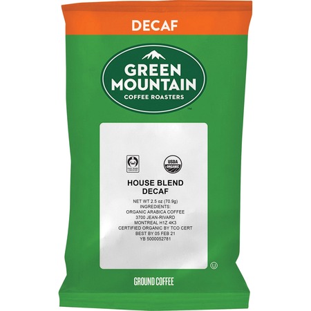 Green Mountain Coffee Roasters Fair Trade Organic House Blend Decaf ...