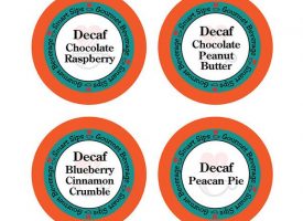 Decaf Coffee Variety Sampler Pack, Keurig K-cup Machines, Decaf Chocolate Peanut Butter, Decaf Blueberry - Count of 48