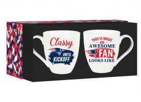 194692345 17 oz Ceramic Set with Gift Box New England Patriots Coffee Mug - 2 Piece
