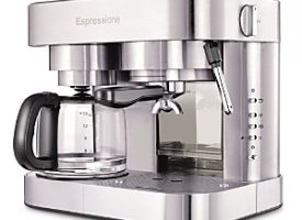 Dualit Espressione Stainless Steel Combination Espresso Machine & 10 Cup Drip Coffee Maker