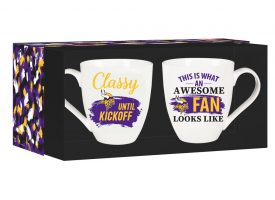 194639441 17 oz Ceramic Set with Gift Box Minnesota Vikings Coffee Mug - 2 Piece