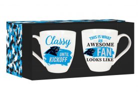 194695333 17oz Ceramic Set with Gift Box Carolina Panthers Coffee Mug - 2 Piece