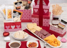 Valentine's Day Meat And Cheese Gift Tower
