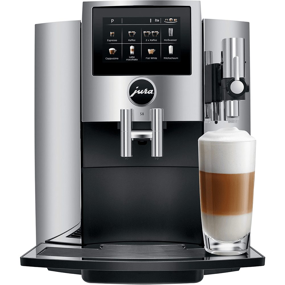 Jura S8 SuperAutomatic Espresso Machine Chrome Best Quality Coffee