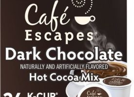 Café Escapes - Dark Chocolate Hot Cocoa K-Cup Pods, 24 Count
