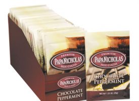 PapaNicholas Premium Hot Cocoa, Chocolate Peppermint, 24/Carton
