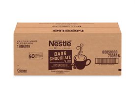 Nestle Hot Cocoa Mix, Dark Chocolate, 0.71 Packets, 50 Packets/Box, 6