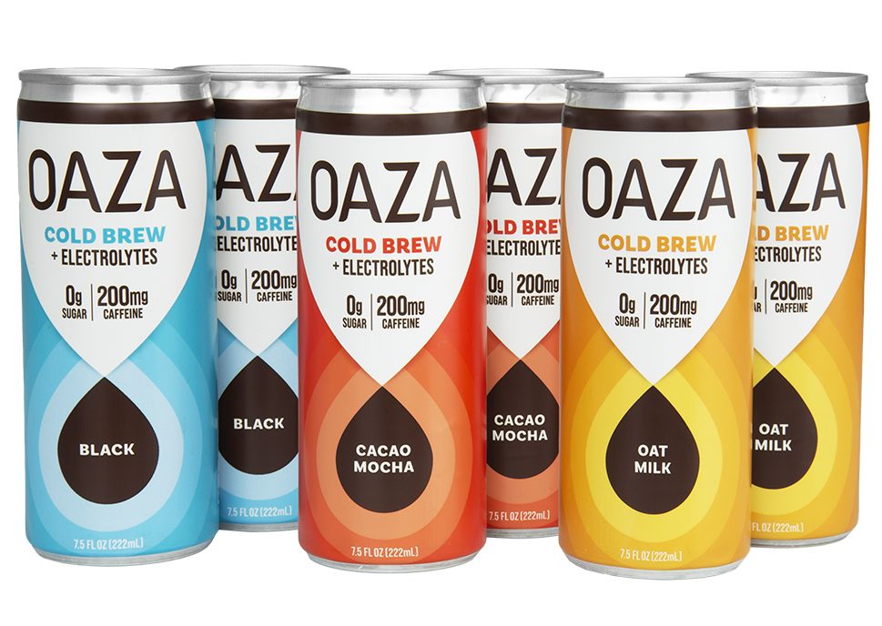 Oaza Coffee Cold Brew, Electrolytes, 0 Sugar, Variety 6- pack