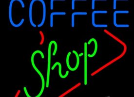 Sign Store N100-5715-clear Coffee Shop 50S Style Clear Backing Neon Sign- 24 x 31 x 1 In.