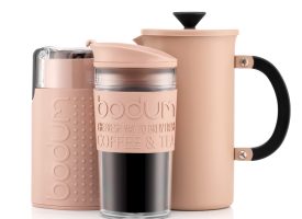 Bodum SET2 - US Tribute Coffee Press, 8 cup, 1.0 l, Mug, 0.35 l, 12 oz, Electric coffee grinder Nude