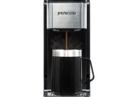 Proctor Silex - Single-Serve Coffee Maker with 40 oz. Reservoir, - BLACK