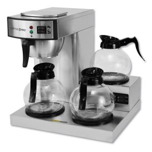 CoffeePro Three-Burner Low Profile Institutional Coffee Maker,