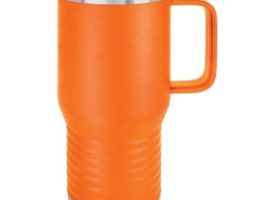 JDLCM212 20 oz Stainless Steel Polar Camel Vacuum Mug with Slider Lid, Orange