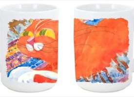 Cat Dishwasher Safe Microwavable Ceramic Coffee Mug