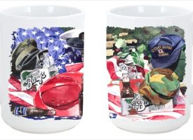 1012CM15 Barqs and Armed Forces Dishwasher Safe Microwavable Ceramic Coffee Mug