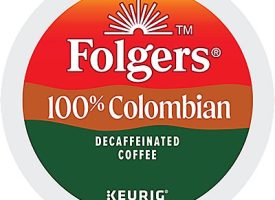 Folgers 100% Colombian Decaf Coffee K-Cup® Box 24 Ct - Kosher Single Serve Pods