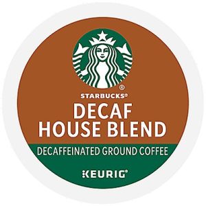 Starbucks House Blend Decaf Coffee K-Cup® Box 22 Ct