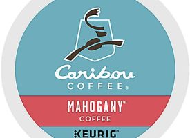 Caribou Coffee Mahogany Coffee K-Cup® Box 24 Ct - Kosher Single Serve Pods
