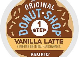 The Original Donut Shop Vanilla Latte K-Cup® Box 10 Ct Coffee - Kosher Single Serve Pods