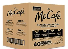 Mccafé Classic Collection Variety Pack K-Cup® Box 40 Ct Coffee - Kosher Single Serve Pods