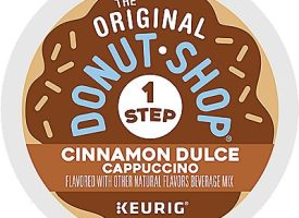 The Original Donut Shop Cinnamon Dulce Cappuccino K-Cup® Box 10 Ct Coffee - Kosher Single Serve Pods