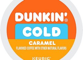 Dunkin' Cold Caramel Coffee K-Cup® Box 22 Ct - Kosher Single Serve Pods
