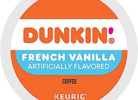 Dunkin' French Vanilla Coffee 66 Count (3 Boxes Of 22) K-Cup® Box - Kosher Single Serve Pods