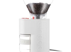 Bodum BISTRO Electric Burr Coffee Grinder - White Off white