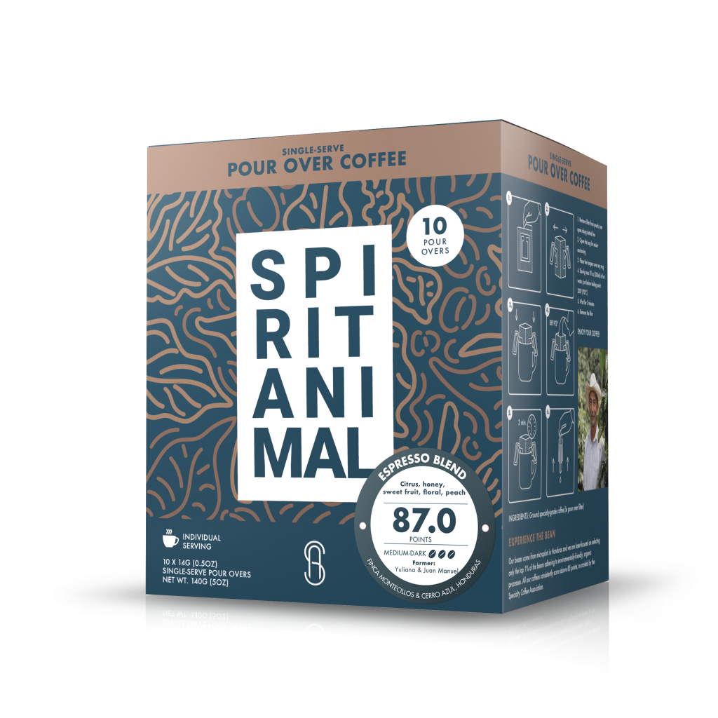 Spirit Animal Coffee SingleServe PourOver Espresso Blend Best