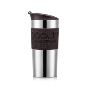 Bodum TRAVELMUG Vacuum travel mug, small, 0.35 l, 12 oz, s/s Dark Roast