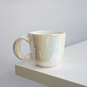 Shimmer Mug - Silver - White - 3 Colors - Ceramic
