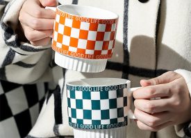Ceramic Checkerboard Mug