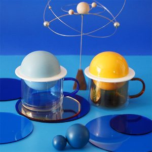 Planet Mug - Ceramic - Glass - Blue - Yellow - 4 Colors