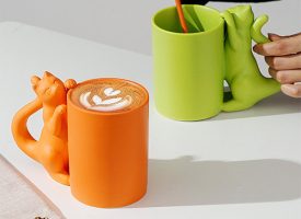 Cute Cat Mug - Ceramic Drinkware - 2 Colors Available