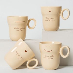 Simple Ceramic Mug - Minimalist - 4 Patterns Available