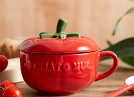 Tomato Mug - Ceramic - With Spoon