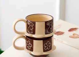 Flower Edged Ceramic Mug - 2 Styles