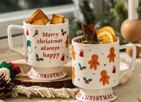 Cute Christmas Mug - Ceramic - Thickened Bottom Design