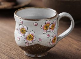 Cherry Blossom Ceramic Mug - Japanese Style