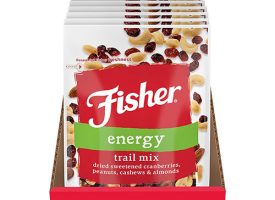 Fisher Energy Trail Mix - Resealable Bag - Dried Cranberries, Peanut,
