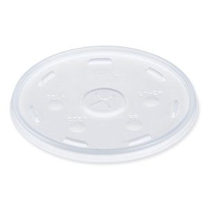 Dart Lids for Foam Cups and Containers, Fits 32 oz, 44 oz, 60 oz