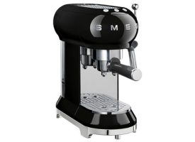 SMEG - ECF01 Semi-Automatic Espresso Machine- Black - Black