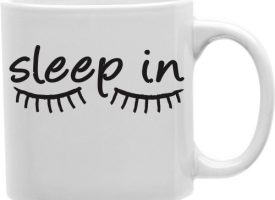 CMG11-IGC-SLEEPIN Sleep In Eyelashes 11 oz Ceramic Coffee Mug