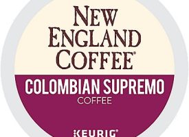 New England Coffee Colombian Supremo Coffee 48 Count K-Cup® Box - Kosher Single Serve Pods