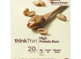 thinkThin® High Protein Bars, Creamy Peanut Butter, 2.1 oz Bar,