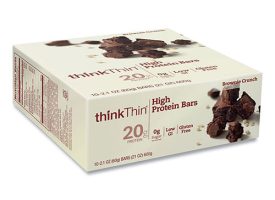 thinkThin® High Protein Bars, Brownie Crunch, 2.1 oz Bar, 10