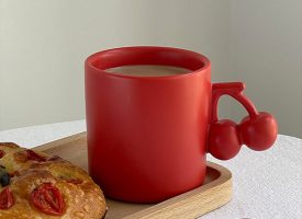 Cherry Mug - Ceramic - Red