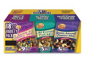 Kar's Trail Mix Variety Pack, Assorted Flavors, 18 Packets/Carton